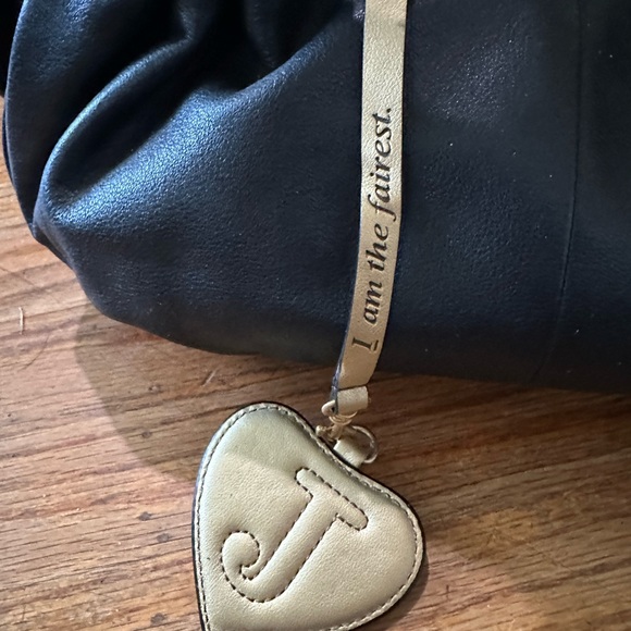 Vintage 2000s Black Leather Juicy Coutour Born in the Glamorous USA - Picture 4 of 16